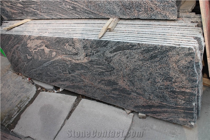 Xiamen China Chinese Shanxi Multicolor Black Granite Slabs & Tiles Paver Cover Flooring Honed Vein and Cross Cut Different Patterns