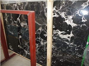 Xiamen China Chinese Silver Portoro Cross Cut Marble Slab Tile Paver Cover Flooring
