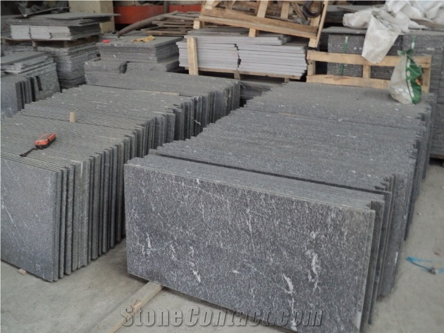 Xiamen China Chinese Snow Grey Granite Slab Tile Paver Cover Flooring Polished Honed Flamed Split Cross & Vein Cut Patterns