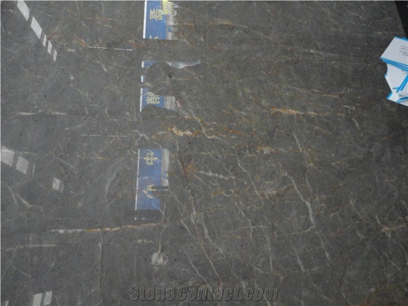 Xiamen China Chinese Tundra Dora Cloud Grey Marble Slab Tile Paver Cover Flooring Polished Honed Flamed Split Cross&Vein Cut Patterns