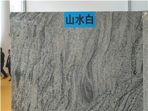 Xiamen China Chinese White Juaparana Granite Slabs & Tiles Paver Cover Flooring Honed Vein and Cross Cut Different Patterns