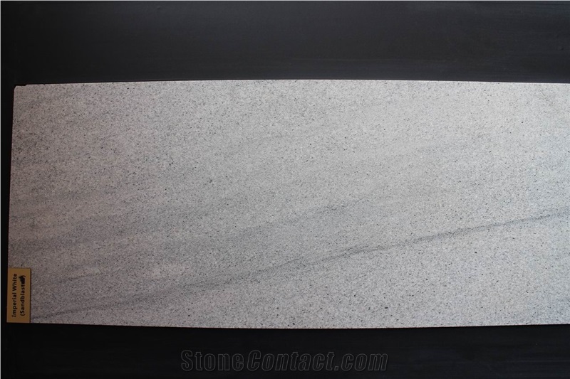 Xiamen China Chinese White Juaparana Granite Slabs & Tiles Paver Cover Flooring Honed Vein and Cross Cut Different Patterns