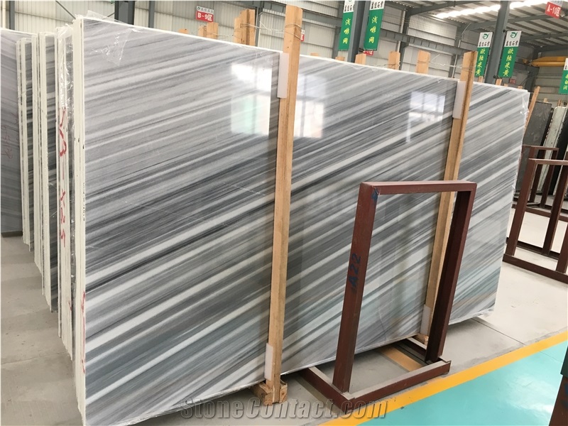 Xiamen China Xingsha White Marble Slabs & Tiles, Grey Marble Floor/Wall Covering Tiles