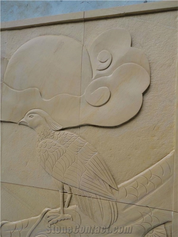 Yellow Sandstone Relief & Etching