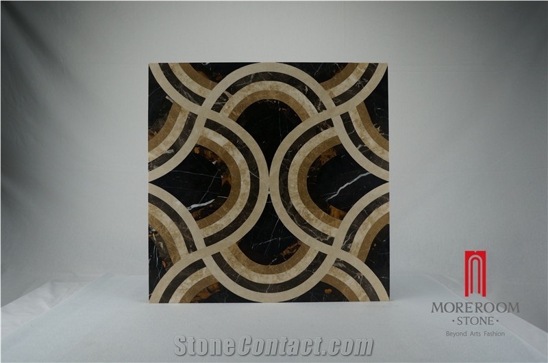 Beige Marble Turkey Black Gold Marble Beige Rose Marble Laminated Panel 800*800