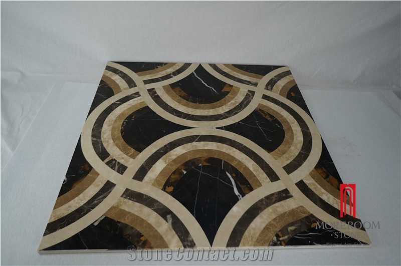 Beige Marble Turkey Black Gold Marble Beige Rose Marble Laminated Panel 800*800