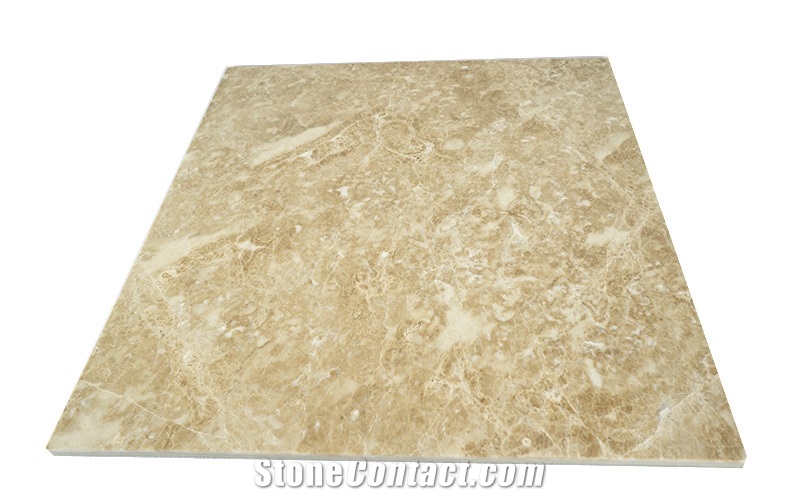 Cappuccino Porcelain Backing Laminated Marble Flooring