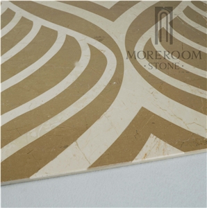 Fashion Design Home Decoration Square Carpet Composited Marble Price