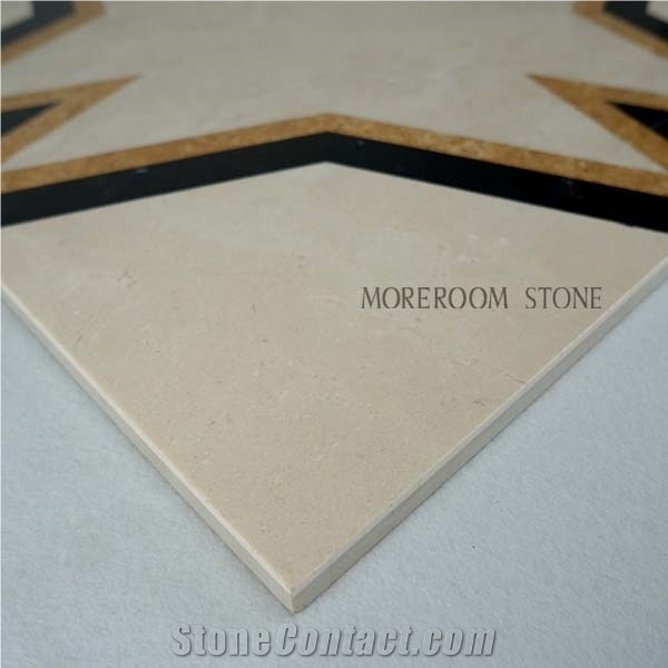 High Quality Beige Marble Floor & Wall Medallion