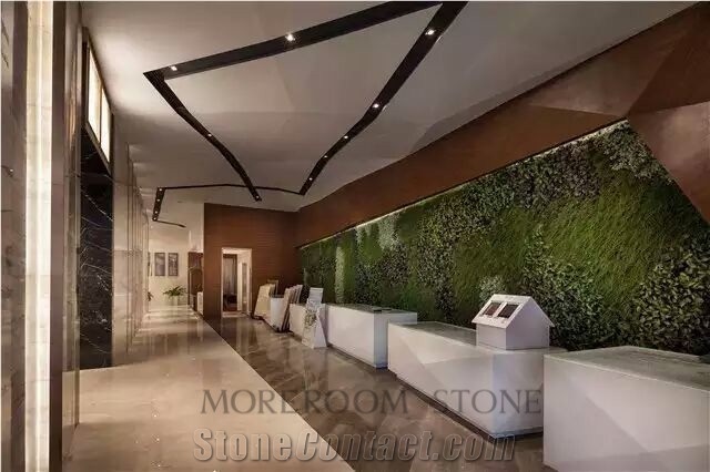 Hotel Designgrey Wood Marble Wall Panel with Aluminum Honeycomb Backing