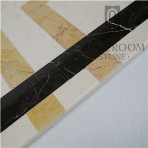 Italy White Marble Composited Marble Waterjet Medallions Floor Medallions Home Decoration