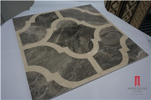 Marble Floor Medallions Tiles, Laminated Panel Composite Marble Ceramic Tile Stone Composite Slab