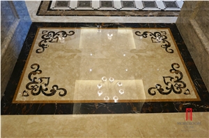 Marble Floor Medallions Tiles, Laminated Panel Composite Marble Ceramic Tile Stone Composite Slab