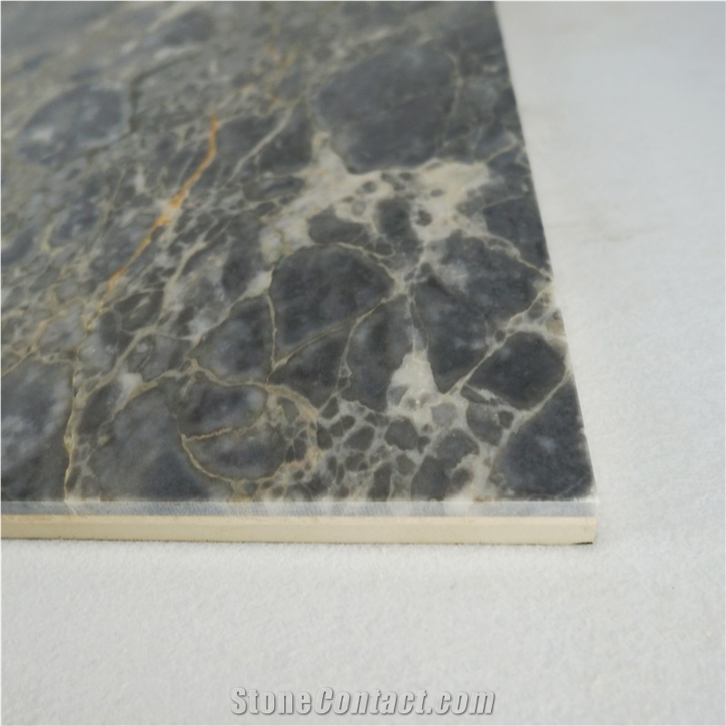 Moreroom Grey Marble Flooring,Laminated Marble Flooring,Composite Marble
