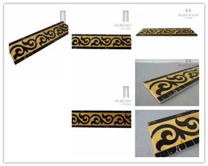 Popular Night Sky Broken Marble Molding & Border Marble Ceramic Building Material in Cheap Price