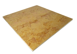 Turkey Golden Rose Thin Laminated Marble Flooring Tile