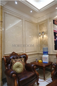 Turkey Merkez Karacal Koyu Latte Beige Marble Composite Marble Panel for Wall Design