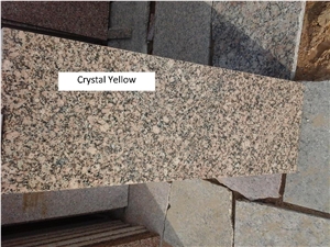 Crystal Yellow Granite Slabs and Tiles