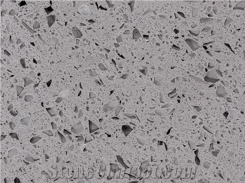 Grey Color Artificial Quartz Stone Slabs & Tiles, Artificial Stone Type Quartz Stone Slabs Tiles
