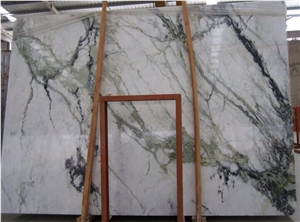Marble Type and Marble Slab Stone Form White Marble Green Veins