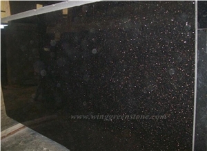 Black Galaxy Granite Slabs & Tiles,Black Galaxy , Star Galaxy, Xiamen Winggreen Manufacturer