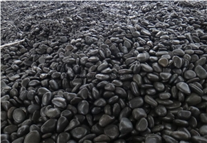 Black Pebbles/Black River Pebbles/ Black Polished & High Polished Pebbles for Pebble Walkway