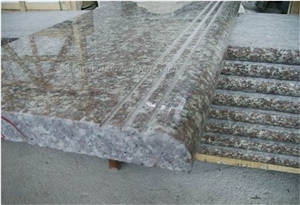 Cheapest G687 Polished Granite/Peach Red Polished Granite/China Pink Polished Granite for Stair,Steps & Risers, Treads and Threshold