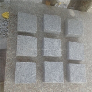 China Grey/G603/Light Grey,Most Popular Granite Cube Stones/Cobble Stones, Natural Stone Pavers for Outside & Garden Pavements