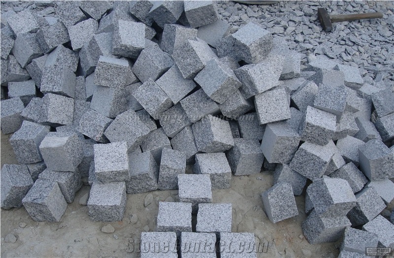 Chinese G603 Light Grey Granite Exterior Paving Cube Stone for Floor Covering