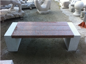 Chinese Grey Granite Bench for Garden/Park/Patio