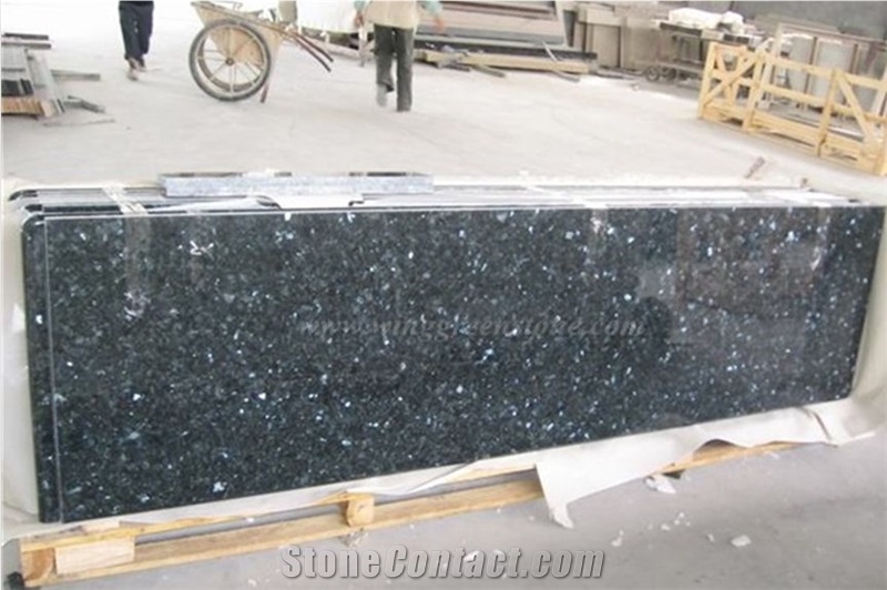 Factory Suppply Of High Quality Blue Pearl Granite Polished Kitchen Countertops