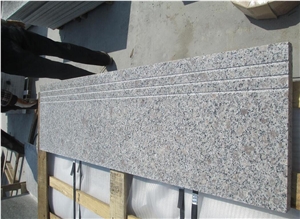G383 Granite/Pearl Flower/Pearl White/Grey Pearl Chinese Granite, Top Polished Stairs & Steps/Treads & Thresholds, with Competitive Price