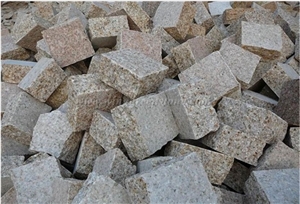 G682 Granite Exterior Paving Stone/ G682 Yellow Granite Cube Stone for Floor Covering
