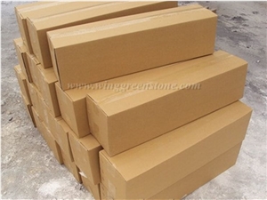 High Quality Wooden Yellow Slate Cultured Stone for Wall Cladding