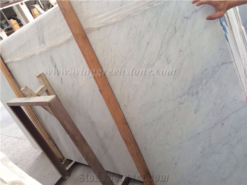 Hot Sale Bianco Carrara a Marble/Bianco Carrara White Marble Big Slabs with High Quality