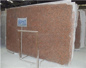 Hot Sale Chinese Red Granite, G562 Marple Red Granite Slabs, Copperstone/Maple Leaf Red Granite Slabs, Suitable for Countertops, Interior Wall Panels, Xiamen Winggreen Manufacturer