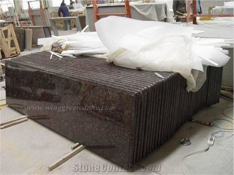 Hottest Tan Brown Granite Polished for Kitchen Countertops and Vanity Tops