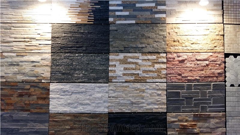 Interior & Exterior Wall Decoration, Rusty Slate Cultured Stone, Multicolor Slate Wall Cladding, Decorative Wall Panel, Ledge Stone