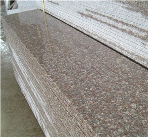 Most Favorable Price, High Polished G687 Granite Stairs/Peach Red/Tao Hua Hong Granite Stairs, Steps & Risers, Stair Treads & Thresholds