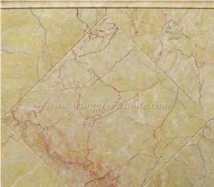 Polished Guang Yellow Marble Tile,China Yellow Marble Slabs & Tiles Cut to Size Floor Decoration,Xiamen Winggreen Manufacturer