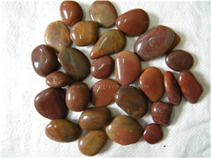 Red Pebbles, Grade A/B/C Polished Pebble Stone for Driveways, Natural Red Riverstone for Garden Walkway