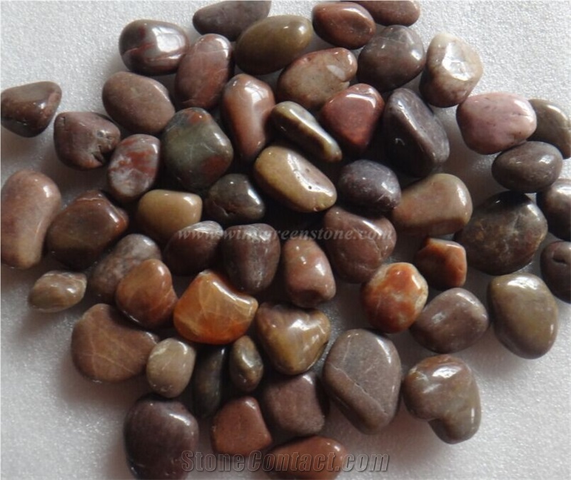 Red Pebbles, Grade A/B/C Polished Pebble Stone for Driveways, Natural Red Riverstone for Garden Walkway