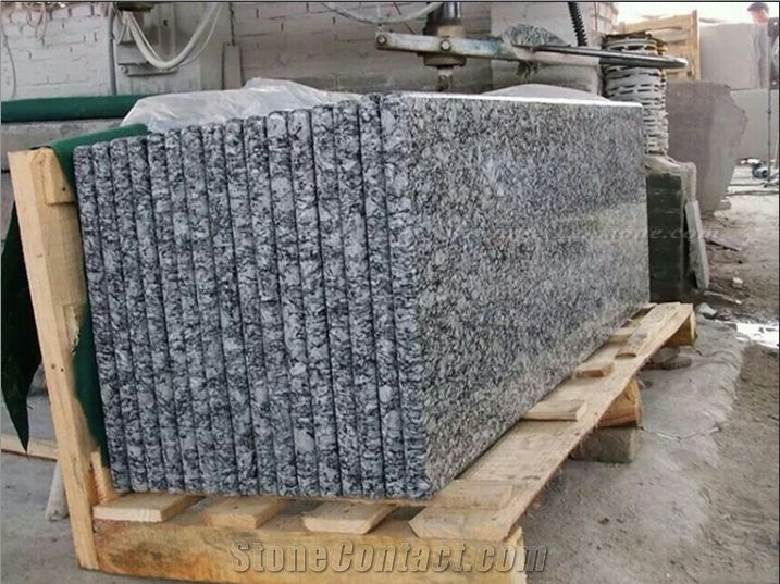Spray White Granite Polished Slabs & Tiles/G4418 Spray White Polished Granite/Chinese G4418 Granite Polished /Sea Weave Granite Polished for Kitchen Countertops and Vanity Tops