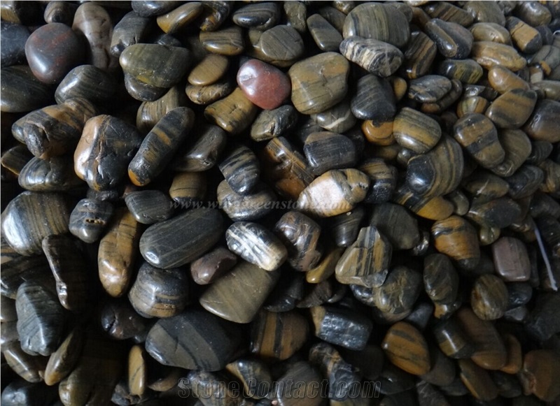 Striped Pebbles/Striped River Pebbles/Striped Polished & High Polished Pebbles for Pebble Walkway