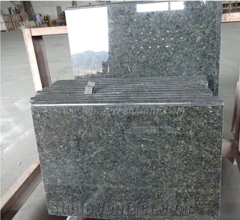Verde Ubatuba Granite Slabs & Tiles, Green Granite, Imported Brazil Granite