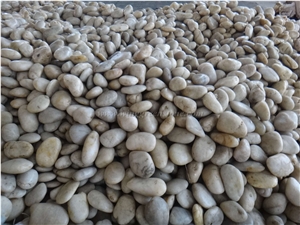 White Pebbles/White River Pebbles/White Polished & High Polished Pebbles for Pebble Walkway