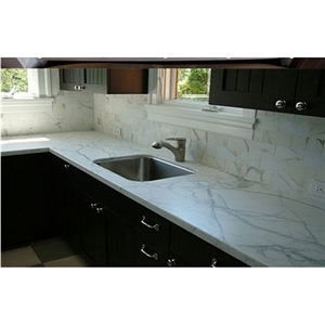 Chinese Cheap Bianco Carrara White Marble Tiles & Slabs, White Tile, Polished for Floor and Wall