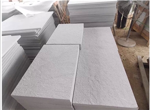 Chinese Cheap Grey Granite Tiles, Sichuan White Sandstone Flooring​, Polished for Floor and Wall