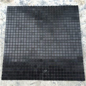 Chinese Cheap Hainan Black Granite Mosaic, Polished Mosaic for Floor and Wall