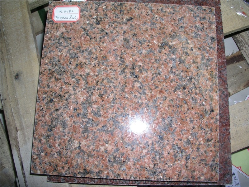 Chinese Cheap Red Granite, Tianshan Red Granite Tiles, Polished for Floor and Wall